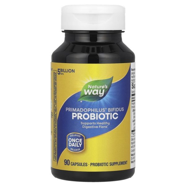 Nature's Way, Primadophilus®, бифидобактерии, пробиотик, 5 млрд КОЕ, 90 капсул