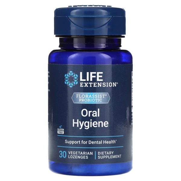 Life Extension, FLORASSIST, пробиотик, для гигиены полости рта, 30 вегетарианских пастилок