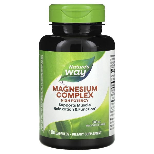 Nature's Way, комплекс с магнием, 500 мг, 100 капсул (250 мг в 1 капсуле)