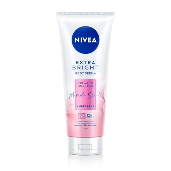 Nivea Extra Bright Body Serum Premium Fragrance Miracle Sweet Sweet Pear 320 Ml. Оригинал