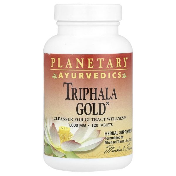 Planetary Herbals, Ayurvedics, Triphala Gold®, 2000 мг, 120 таблеток (1000 мг на таблетку)