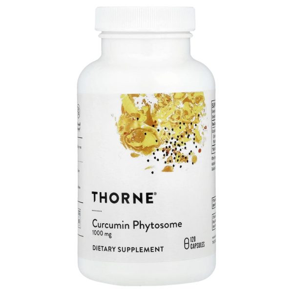 Thorne, фитосома куркумина, 500 мг, 120 капсул (500 мг в 1 капсуле)