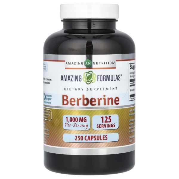 Amazing Nutrition, берберин, 250 капсул (500 мг в 1 капсуле)