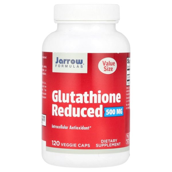 Jarrow Formulas, Восстановленный глутатион, 500 мг, 120 вегетарианских капсул