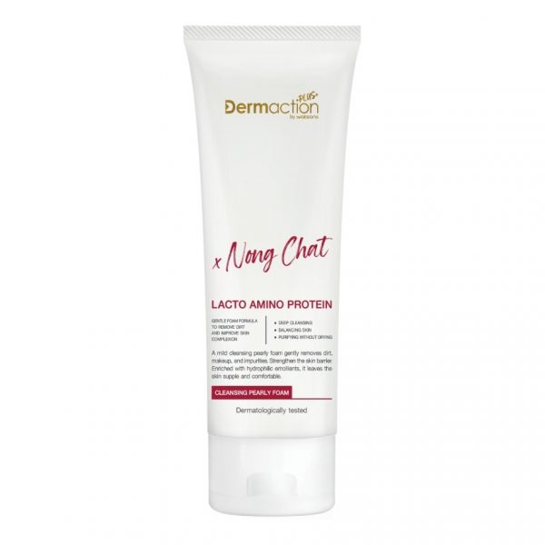 Dermaction Plus By Watsons Lacto Amino Protein Cleansing Pearly Foam 100ml. Оригинал