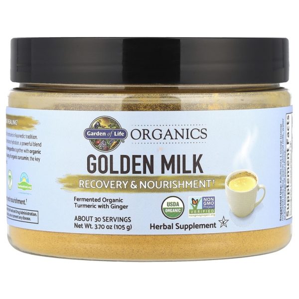 Garden of Life, MyKind Organics, золотое молоко, восстановление и питание, 105 г (3,7 унции)