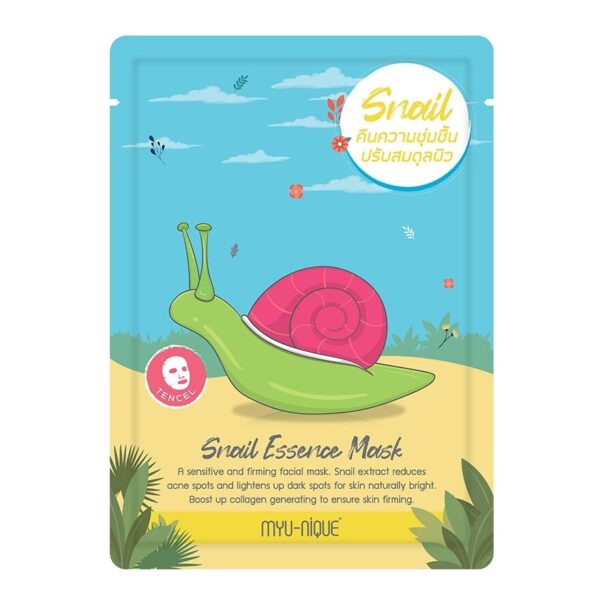 Myu-Nique Snail Essence Mask 1'S มาร์คหน้า Оригинал