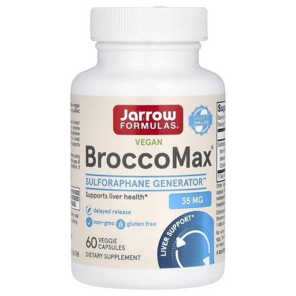 Jarrow Formulas, Vegan BroccoMax, 60 растительных капсул (17,50 мг в 1 капсуле)