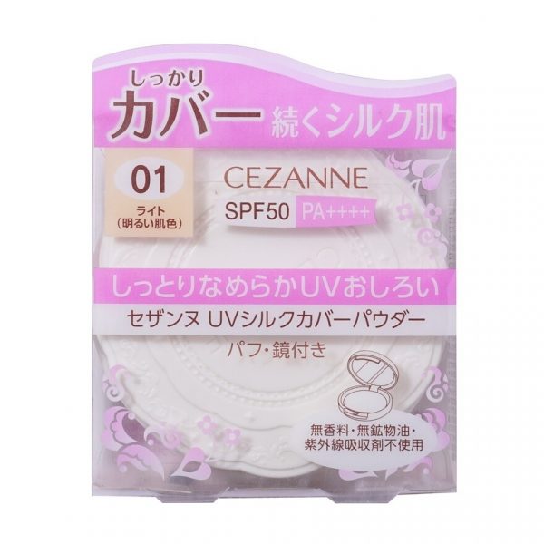 Cezanne UV Silk Cover Powder 10g.01 Оригинал