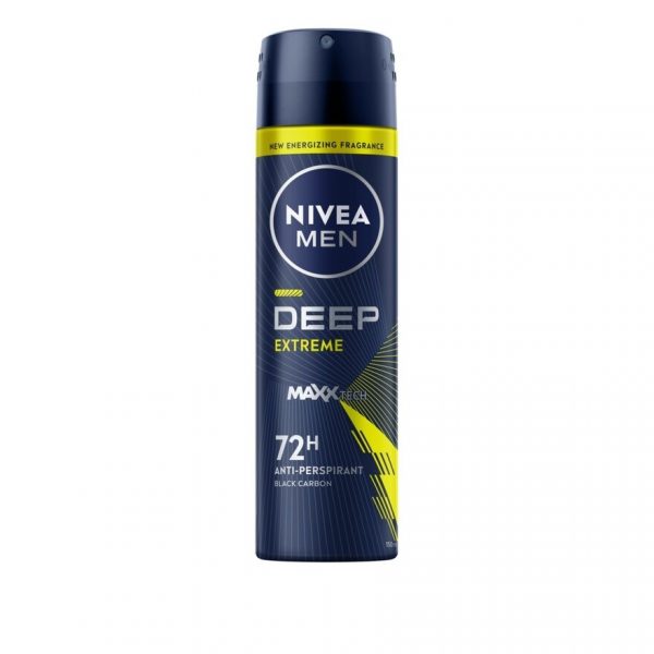 NIVEA MEN Spray Deep Extrem 150 Ml. สเปรย์ ลดเหงื่อ ระงับกลิ่นกาย Оригинал