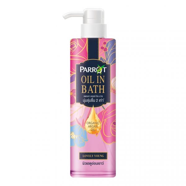 Parrot Oil in Bath Lovely Young 400 Ml. ครีมอาบน้ำ Оригинал