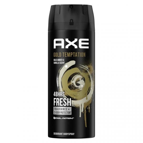 Axe Deodorant  Body Spray Gold Temptation 135 Ml. Оригинал