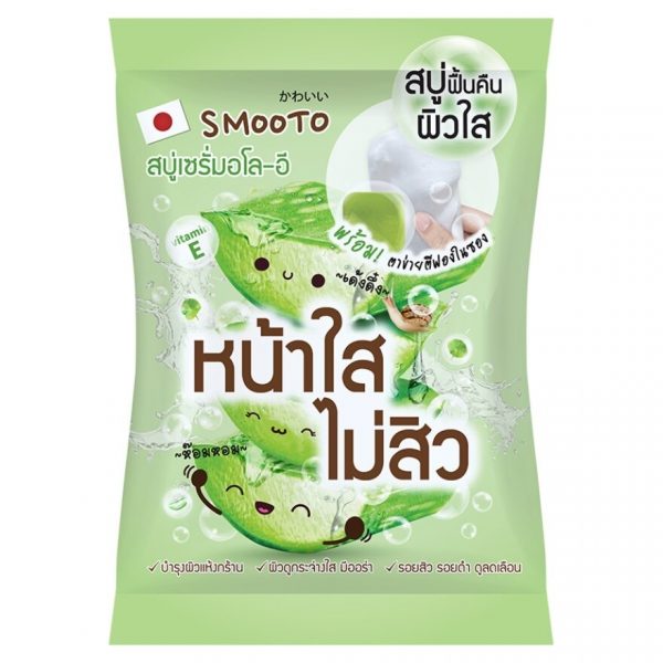 Smooto Aloe-E Acne White Serum Soap 60g. Оригинал