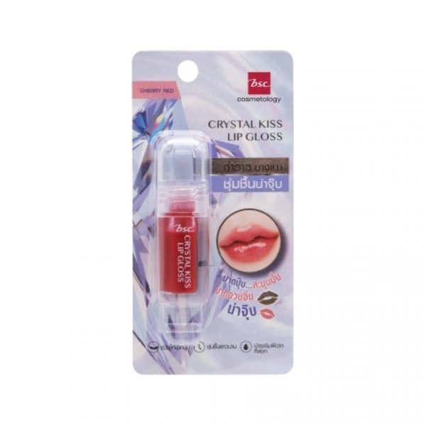 BSC Crystal Kiss Lip Gloss-Cherry Red 3g. Оригинал