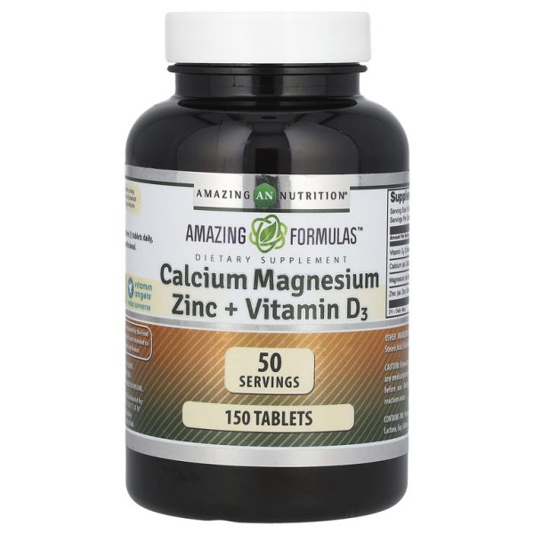 Amazing Nutrition, Amazing Formulas, кальций, магний и цинк, 150 таблеток