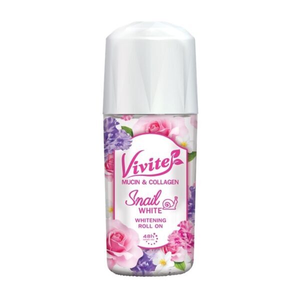 Vivite Deo Roll on Snail White Whitening 45 Ml. ระงับกลิ่นกาย. Оригинал