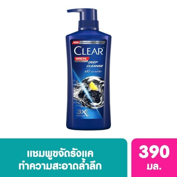 Clear Men Shampoo Anti Dandruff Deep Cleanse 390 Ml. แชมพูขจัดรังแค. Оригинал