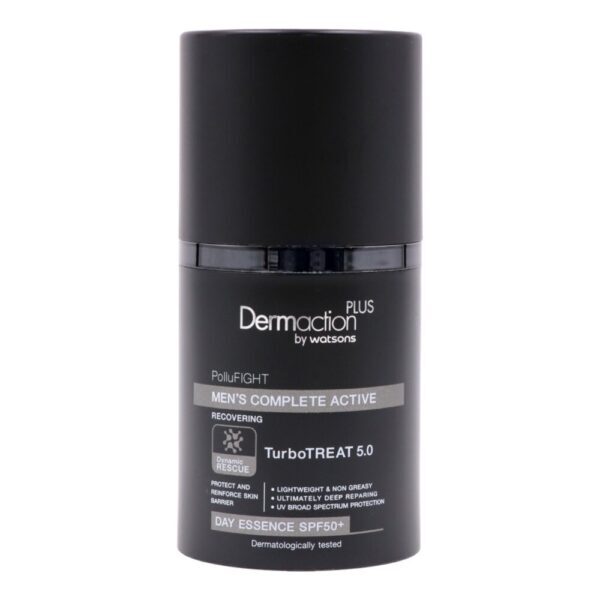 Dermaction Plus by Watsons Men's Complete Active Day Essence SPF50+ PA+++ 50ml.. Оригинал