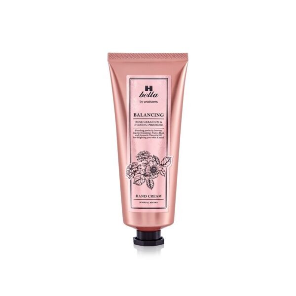 H Bella By Watsons Balancing Rose Geranium Evening Primrose Hand Cream 80ml. Оригинал