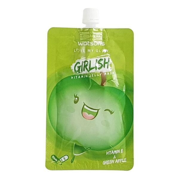 Watsons Girlish Vitamin Jelly Mask Vitamin E and Green Apple. Оригинал
