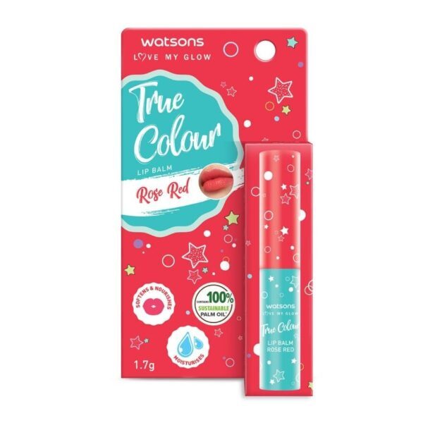 Watsons True Colour Rose Red Lip Balm 1.7g. Оригинал