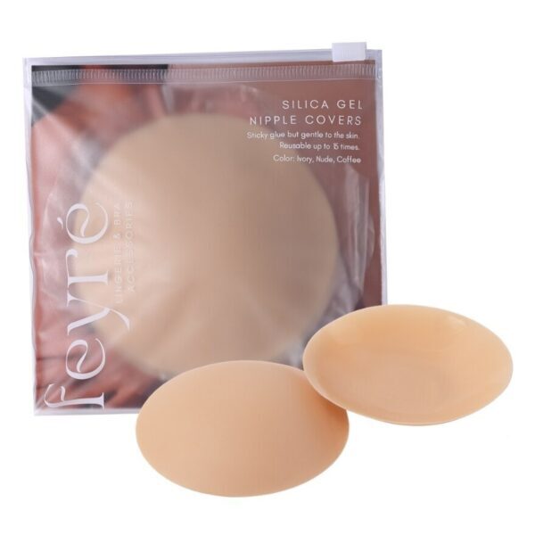 Feyre Silica Gel Adhesive Nipple Covers 8cm Nude. Оригинал