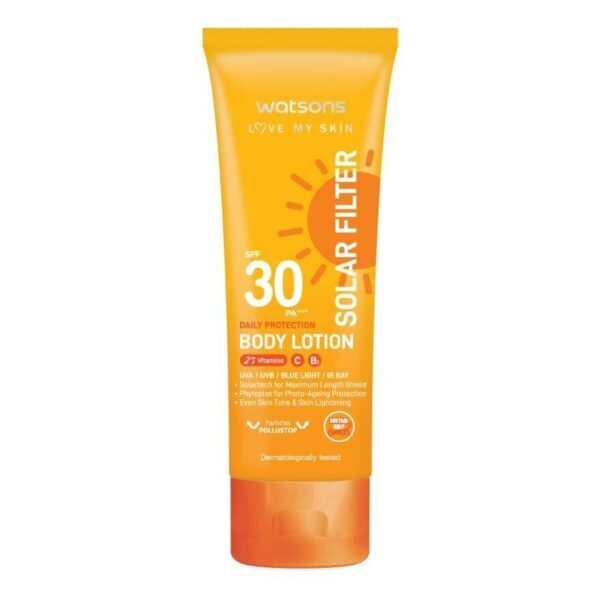 Watsons Love My Skin Solar Filter Daily Protection Body Lotion SPF30 PA++++ 100ml. Оригинал