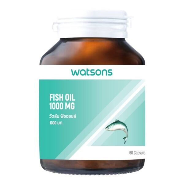 Watsons Fish Oil 1000 mg (Dietary Supplement Product) 60 Capsules. Оригинал