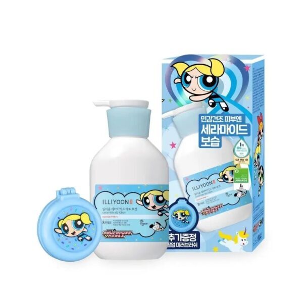 ILLIYOON Ceramide Ato Lotion X Powerpuff Girls Limited Set. Оригинал