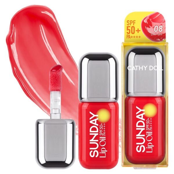 Cathy Doll Sunday Lip Oil SPF50+ PA++++ 3.5ml. 08 Day Off. Оригинал