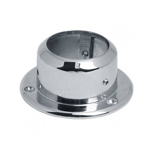 Держатель нижний высокий h=40 для трубы d=50 хром 