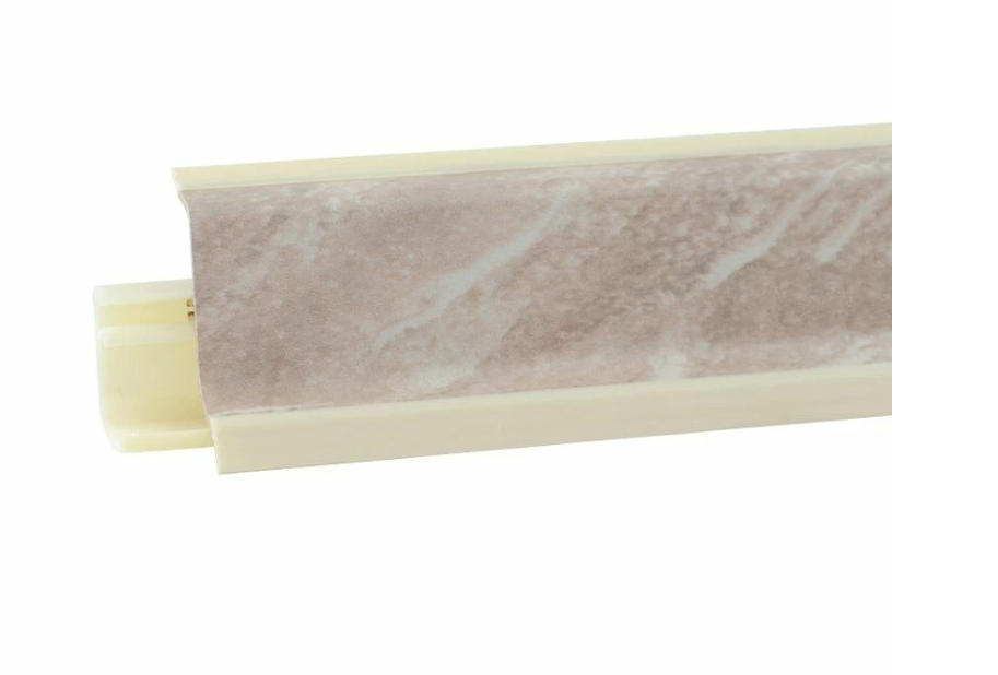 Плинтус Мрамор бежевый 329 - Korner (4м) - 4 000мм пластик Korner 