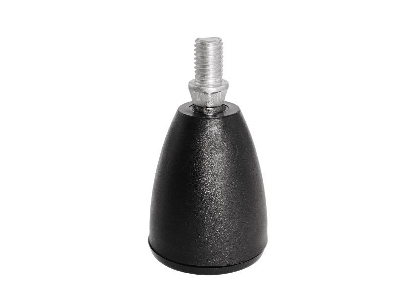 Опора П1 поворотная с резьбовым штырем черный 