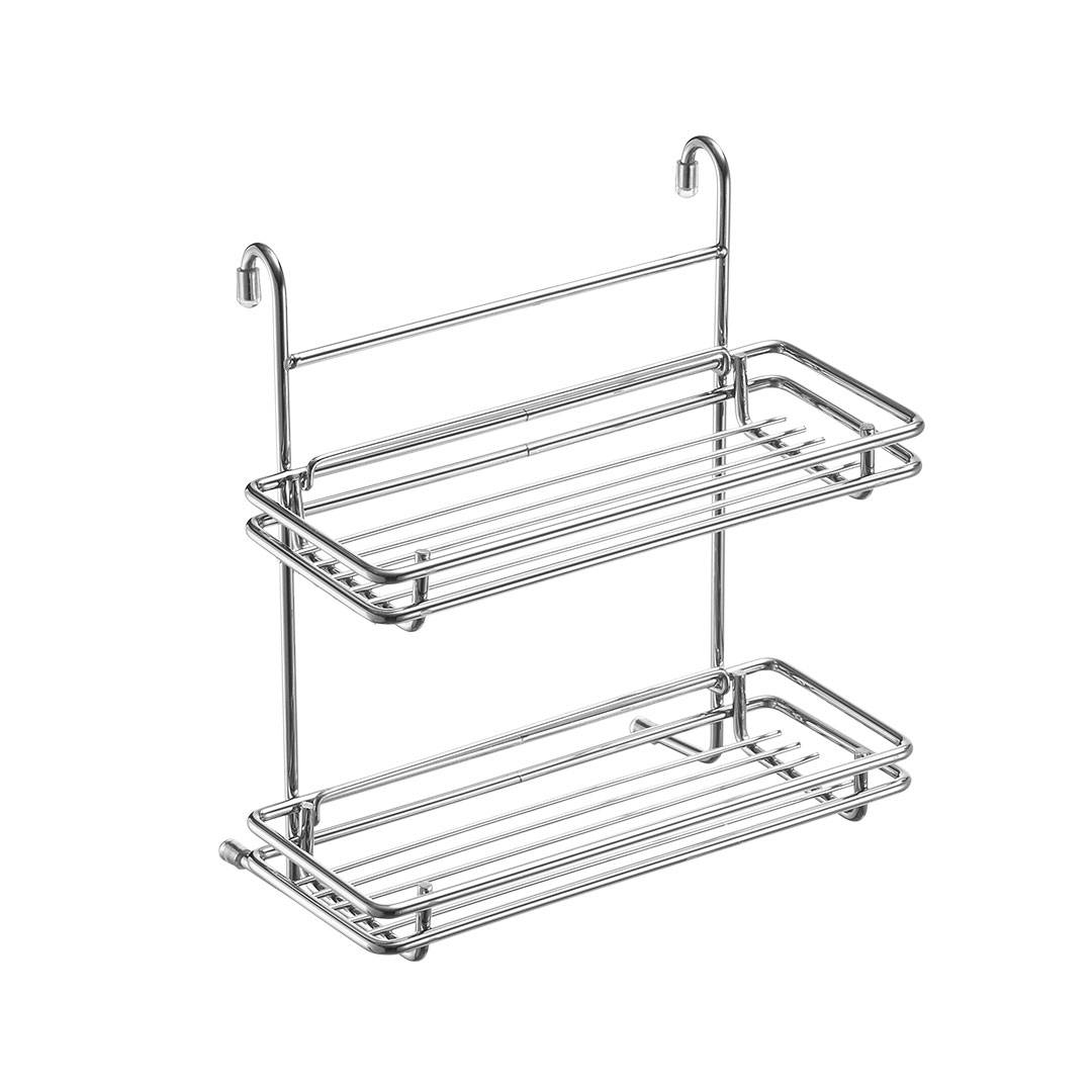 Полка двухярусная разборная малая 255х110х275 мм хром MX-413 Lemax