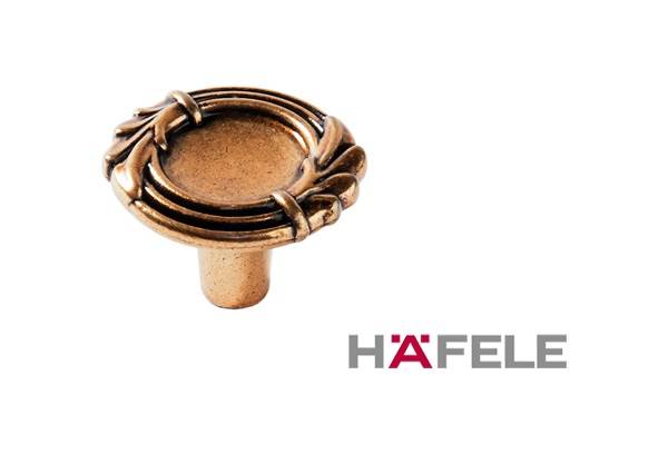 120.01.039 Ручка кнопка Античное золото Металл Hafele