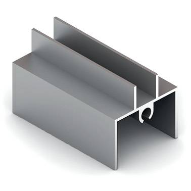 4 в 1 Рамка нижняя Хром матовое Анодир. 5 м 