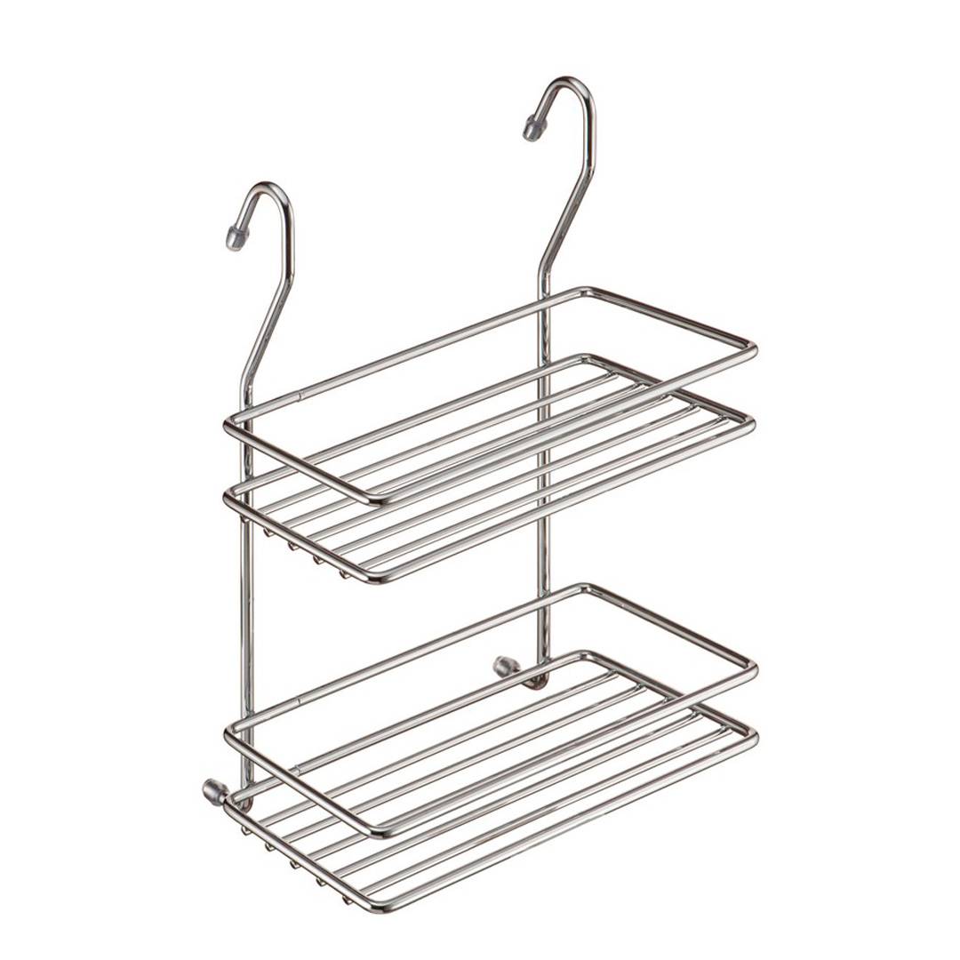 Полка двухярусная малая 200х135х280 мм хром MX-066 Lemax