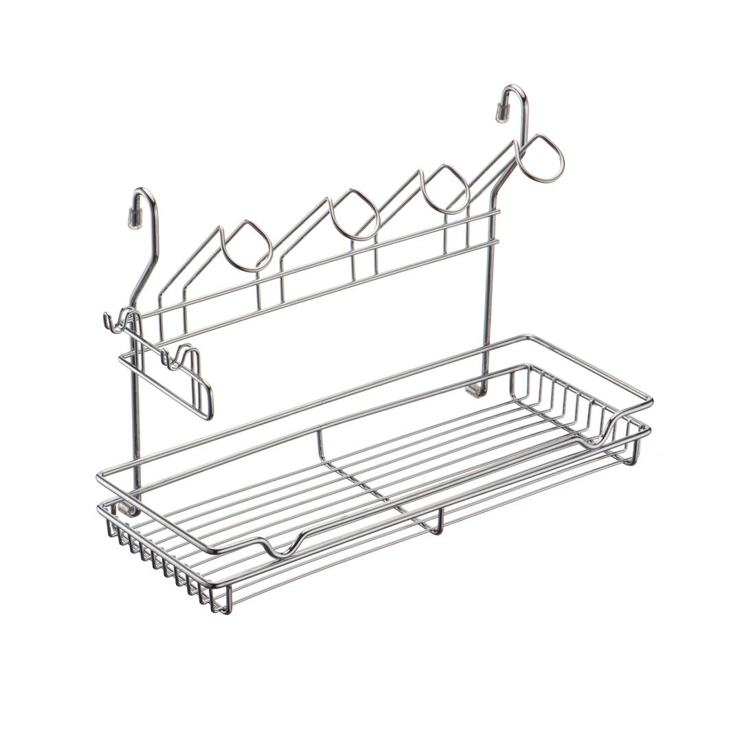 Полка одноярусная комбинир. 390х185х265 мм хром MX-420 Lemax