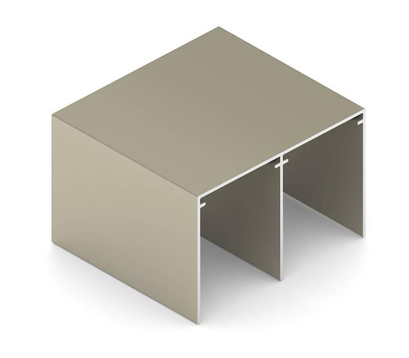 Шампань матовая BRAVO Направляющая верхняя Анодир. 5,4 м 