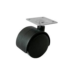 Опора колесная d=50 площадка 38х38 хром 