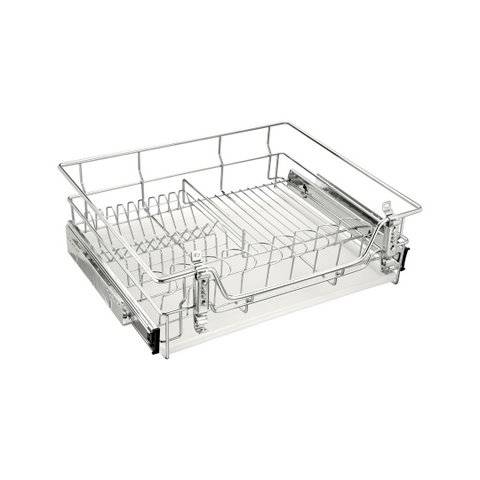 Сушка выкатная 800 мм бок. крепл. / к фасаду Хром SN 800 Lemax 