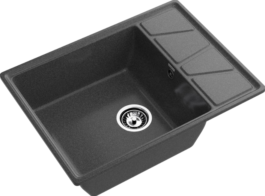 Мойка VERTEX - Графит 680х510х200мм прямоугольный 1 чаша GranFest V-680L графит 