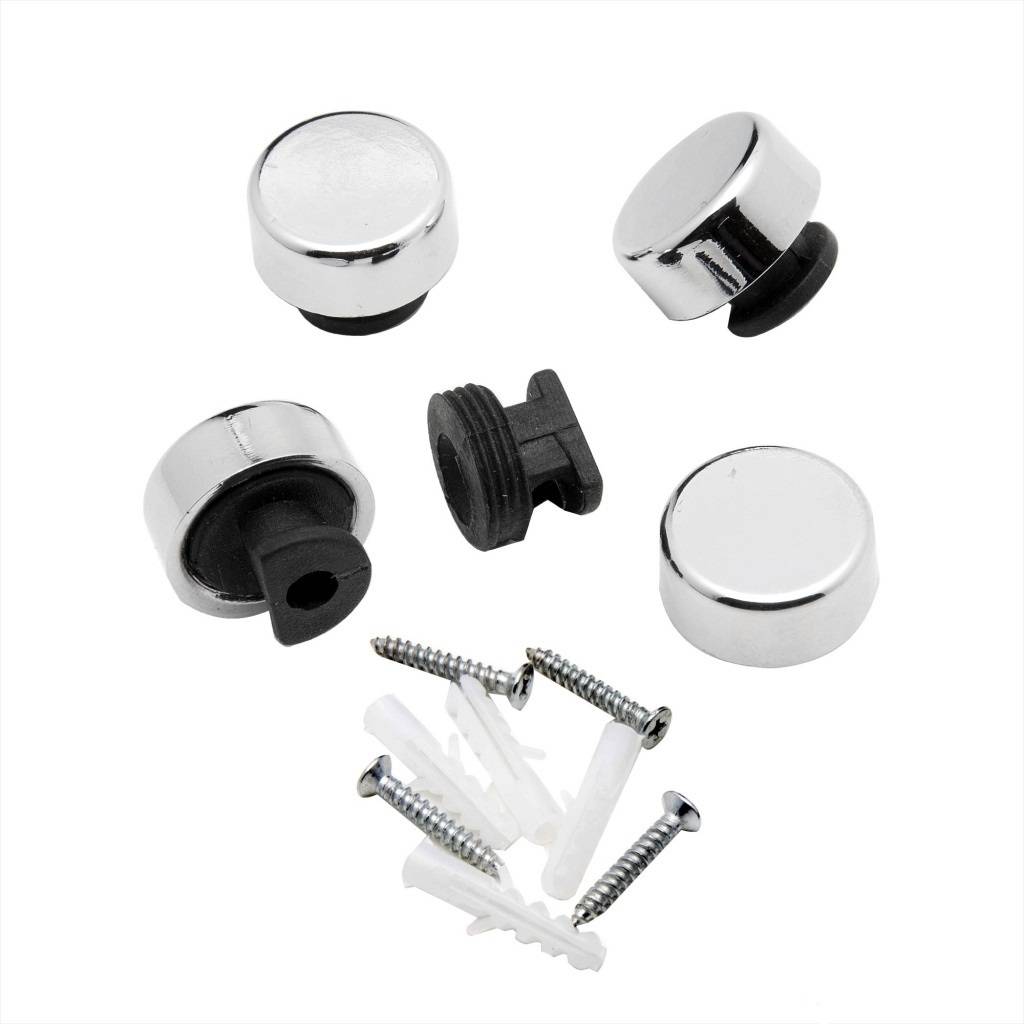 Зеркалодержатель Element №1 D=17 пластик (4 шт) хром Китай 