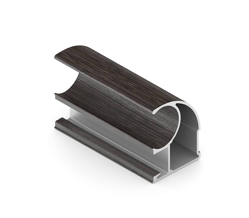 Венге темный Эконом Вертикальный профиль C Пленка ПВХ 5,4 м 