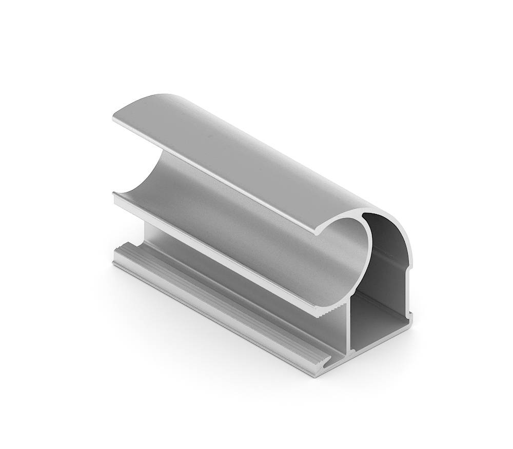 Хром матовое Эконом Вертикальный профиль C Анодир. 5,4 м 