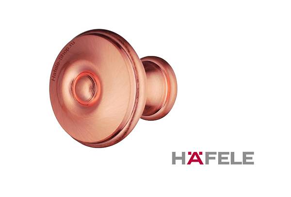 121.57.131 Ручка кнопка Медь Металл Hafele