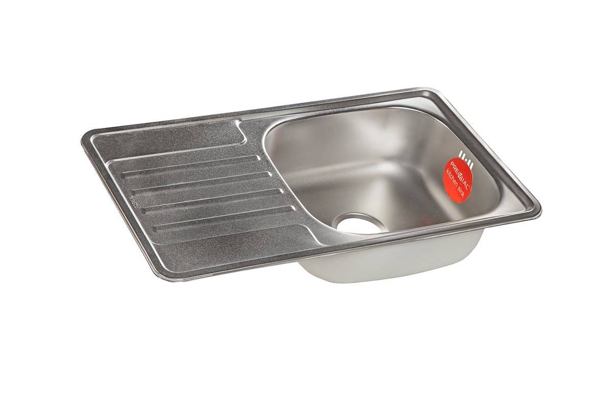 Мойка Premial - Матовый 760х420х180мм прямоугольный 1 чаша универсальный 0,8 мм Premial 7642 