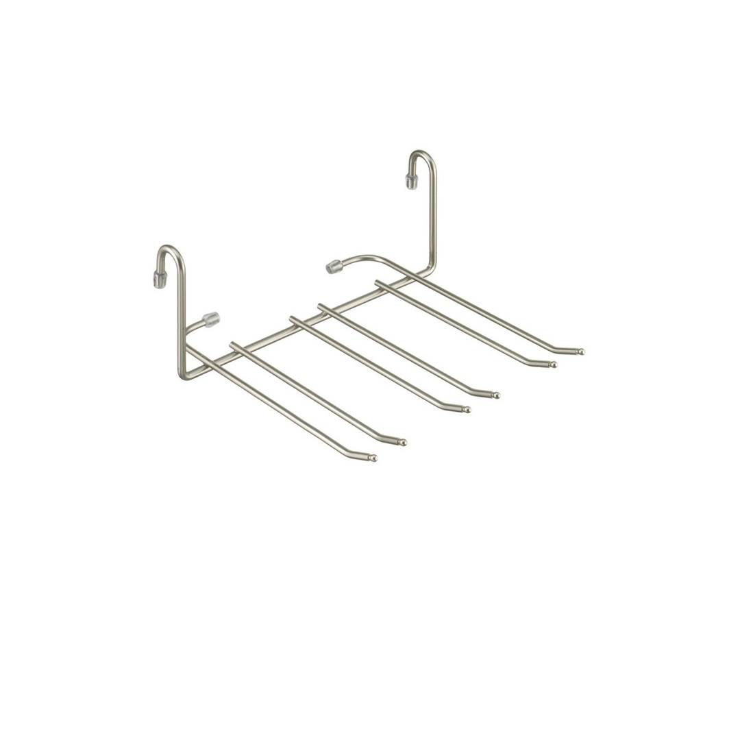 Держатель бокалов 3 рожк. 245х210х105 мм никель матовый YJ-G507 NM Lemax