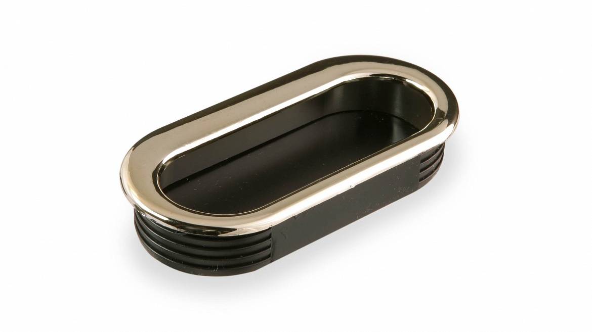 R-04 Ручка врезная Золото/черный Пластик Валмакс