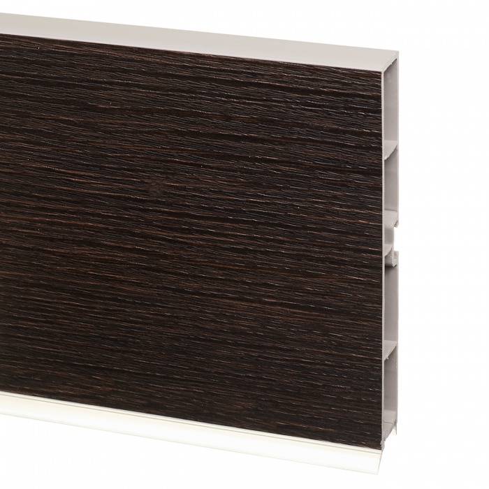 Цоколь кухонный ламинированный 100 мм 2027L Венге темный структурированный 4 000 Rehau